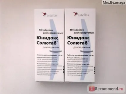 Антибіотик astellas Юнідокс солютаб - «прийом Юнідокс Солютабу може бути і без побочек! Маленький (Юнідокс) Антибіотик astellas Юнідокс солютаб - «прийом Юнідокс Солютабу може бути і без побочек! маленький