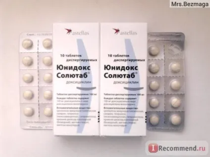Антибіотик astellas Юнідокс солютаб - «прийом Юнідокс Солютабу може бути і без побочек! Маленький (astellas) Антибіотик astellas Юнідокс солютаб - «прийом Юнідокс Солютабу може бути і без побочек! маленький
