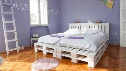 Як просто зробити ліжко з піддонів своїми руками (піддонів) Як просто зробити ліжко з піддонів своїми руками
