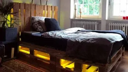 Як просто зробити ліжко з піддонів своїми руками (своїми) Як просто зробити ліжко з піддонів своїми руками