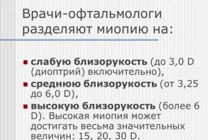 Короткозорість у дітей шкільного віку