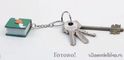Брелок «книга» з полімерної глини (полімерної) Брелок «книга» з полімерної глини