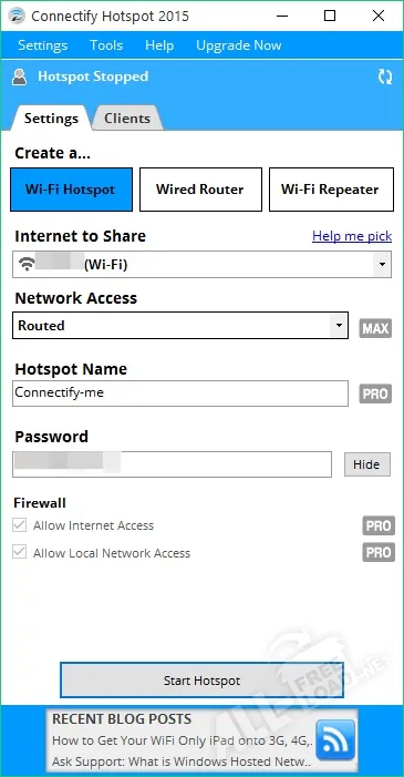 Connectify скачати безкоштовно - програма для роздачі wi-fi з ноутбука, настройка