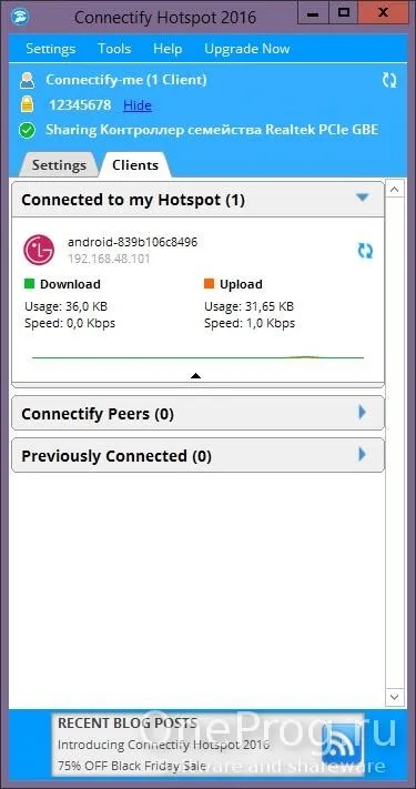 Connectify hotspot