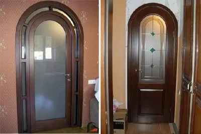 Двері гармошка в арку - один з методів приховування отвору (один) Двері гармошка в арку - один з методів приховування отвору