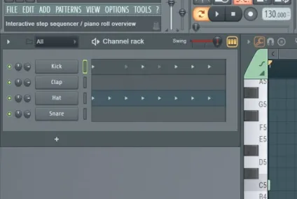 Fl studio 12 створення крок sequencer і piano roll працювати разом