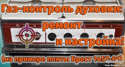 Газ-контроль духовки ремонт і настройка своїми руками (своїми) Газ-контроль духовки ремонт і настройка своїми руками