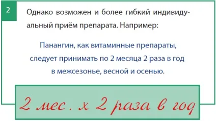 Як довго потрібно приймати панангін, панангін - калій і магній (панангін) Як довго потрібно приймати панангін, панангін - калій і магній