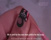 Як намалювати кішку на нігтях - фото і відео дизайну