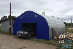 Як побудувати безкаркасний гараж для автомобіля (буде залежати того) Як побудувати безкаркасний гараж для автомобіля