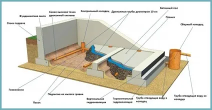 Як зробити льох на дачі своїми руками при високому рівні грунтових вод, відео і поради