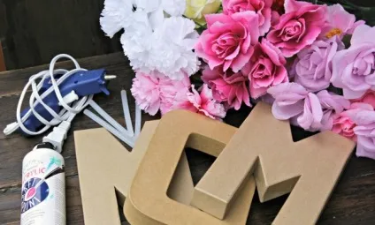 Як зробити квіткові літери