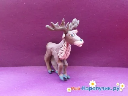 Як зліпити оленя з пластиліну (пластиліну коричневого кольору) Як зліпити оленя з пластиліну