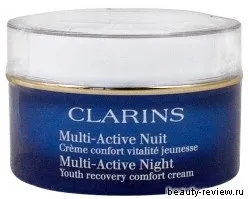 Крем clarins multi active night youth recovery cream, відгуки про косметику (крем) Крем clarins multi active night youth recovery cream, відгуки про косметику