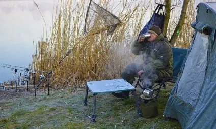 Ловля коропа в перші дні весни, майстер-Фішер (лову коропа ранньої) Ловля коропа в перші дні весни, майстер-фишер