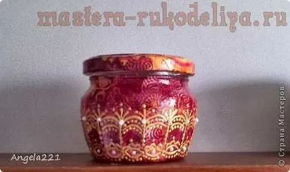 Майстер-клас з декупажу на склі баночка в техніці декопатч (баночка) Майстер-клас з декупажу на склі баночка в техніці декопатч