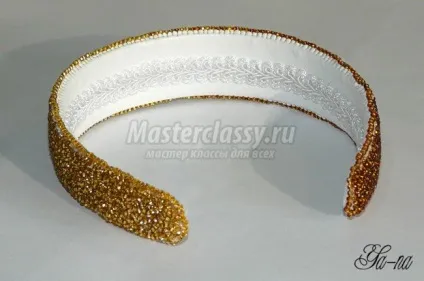 Обідок з бісеру своїми руками