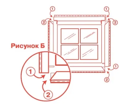 Оздоблення вікна сайдингом, установка околооконной планки, обшивка аркових прорізів вініловими листами (установка) Оздоблення вікна сайдингом, установка околооконной планки, обшивка аркових прорізів вініловими листами