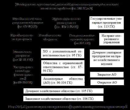 Організаційно-правові форми комерційних організацій - осавул а (організацій) Організаційно-правові форми комерційних організацій - осавул а