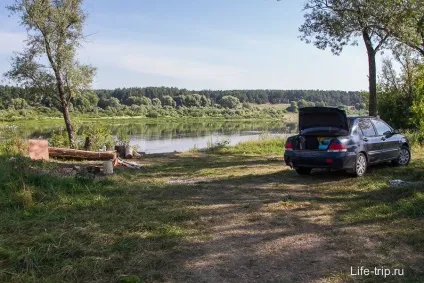 Відпочинок з наметами на оці - місця для наметів, карта
