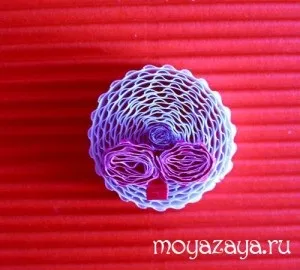 Виріб з гофрованого картону - заєць - на магніті