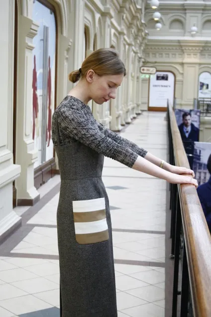 Сукня з кишенями аля max mara, кокосанка шиє (плаття) Сукня з кишенями аля max mara, кокосанка шиє