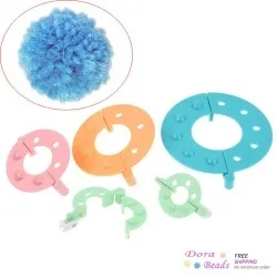 Pom pom maker - пристрій для виготовлення помпонів (maker) Pom pom maker - пристрій для виготовлення помпонів