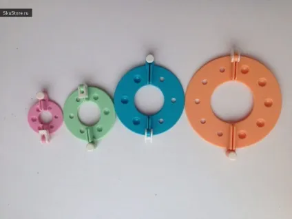 Pom pom maker - пристрій для виготовлення помпонів (виготовлення) Pom pom maker - пристрій для виготовлення помпонів