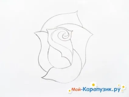 Поетапне малювання троянди кольоровими олівцями (олівцями) Поетапне малювання троянди кольоровими олівцями