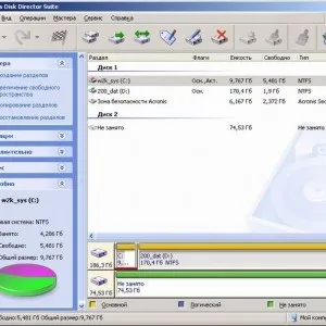 Програма для форматування жорсткого диска - acronis disk director (акронікс)