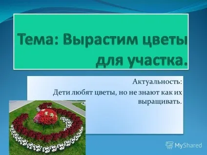 Презентація на тему виростимо квіти для ділянки (квіти) Презентація на тему виростимо квіти для ділянки