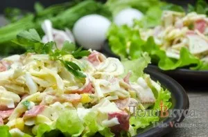 Салат з крабовими паличками рецепт з покроковими фото (салат з крабовими паличками рецепт) Салат з крабовими паличками рецепт з покроковими фото
