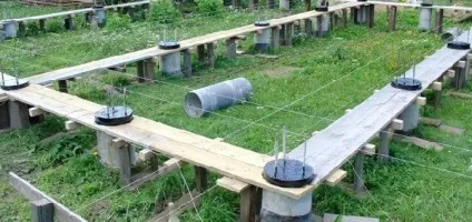Стовпчастий фундамент з ростверком (свайно-ростверкових) (економія при будівництві) Стовпчастий фундамент з ростверком (свайно-ростверкових)