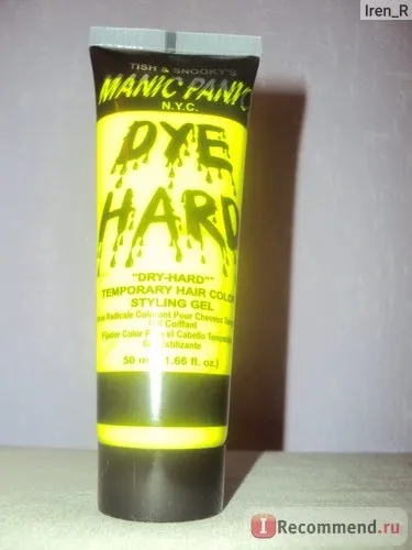 Кольоровий гель для волосся manic panic dye hard - «забарвлює гель від компанії manic panic кольору - (забарвлює) Кольоровий гель для волосся manic panic dye hard - «забарвлює гель від компанії manic panic кольору -