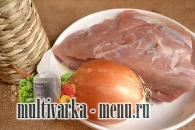 Свинина в мультиварці смажена з цибулею (свинина в мультиварці з фото) Свинина в мультиварці смажена з цибулею