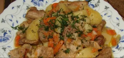 Свинина з картоплею рецепт приготування в мультиварці (рецепт) Свинина з картоплею рецепт приготування в мультиварці