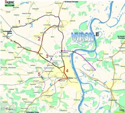Схеми проїзду автотранспортом, нерухомість в Дивеєво