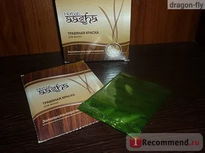 Трав'яна фарба для волосся aasha herbals - «відтінок золотисто коричневий, це мій натуральний колір