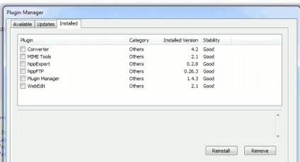 Установка і видалення плагінів nonepad (Show Plugin Manager) Установка і видалення плагінів nonepad