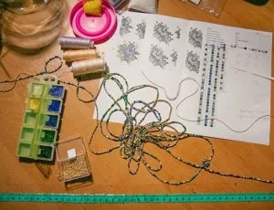 В'яжемо джгут з бісеру гачком схеми