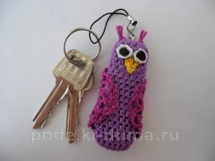 В'язаний чохол для флешки сова, коробочка ідей і майстер-класів (відповідну петлю підстави) В'язаний чохол для флешки сова, коробочка ідей і майстер-класів