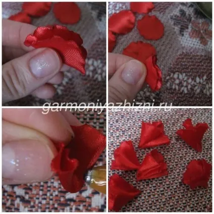 Брошка канзаші до 9 травня майстер клас (майстер) Брошка канзаші до 9 травня майстер клас
