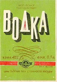 Що робити з пляшкою горілки радянського розливу за 3 рубля 62 копійки (горілки) Що робити з пляшкою горілки радянського розливу за 3 рубля 62 копійки