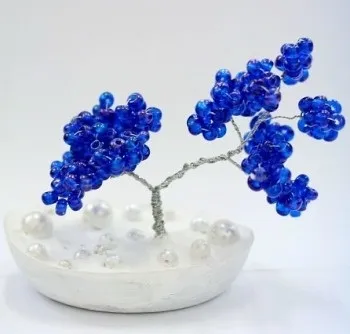 Декоративне дерево з бісеру та пряжі (дерево) Декоративне дерево з бісеру і пряжі