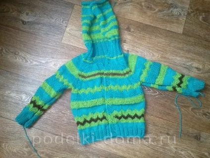 Дитяча кофточка з капюшоном спицями (схеми і опис), коробочка ідей і майстер-класів