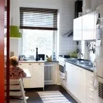 Дизайн вузької кухні обробка маленької довгою витягнутою і малометражної їдальнею (дизайн) Дизайн вузької кухні обробка маленької довгою витягнутою і малометражної їдальнею