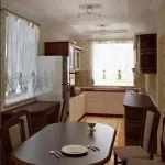 Дизайн вузької кухні обробка маленької довгою витягнутою і малометражної їдальнею (дизайн) Дизайн вузької кухні обробка маленької довгою витягнутою і малометражної їдальнею