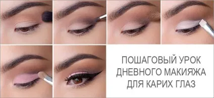 Денний макіяж очей покроково для блакитних, зелених, карих, сірих очей, техніка нанесення, з (очей) Денний макіяж очей покроково для блакитних, зелених, карих, сірих очей, техніка нанесення, з