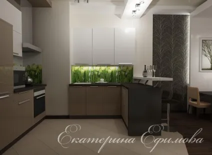 Дизайн малометражної кухні