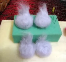 Етапи створення повстяної собачки - ярмарок майстрів - ручна робота, handmade (сірого чорного кольору) Етапи створення повстяної собачки - ярмарок майстрів - ручна робота, handmade